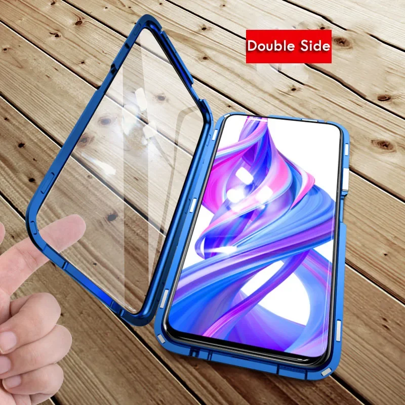 

360 Magnetic Metal Double Sided Glass Case For Samsung Galaxy A31 A51 A32 A12 A23 A54 S22 S23 A71 A33 A52 A72 M32 S21 A53 Cover