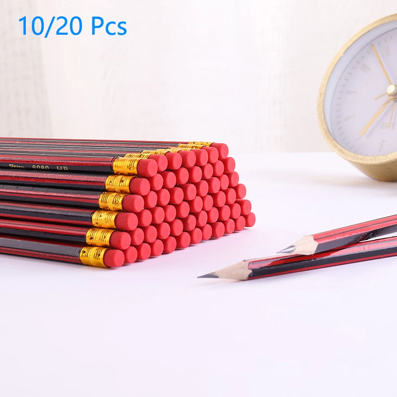 20/10 Pcs Sketch Pencil Wooden Lead Pencils HB Pencil With Eraser Children Drawing Pencil School Office Writing Stationery
20/10 Pcs Sketch Pencil Wooden Lead Pencils HB Pencil With Eraser Children Drawing Pencil School Office Writing Stationery