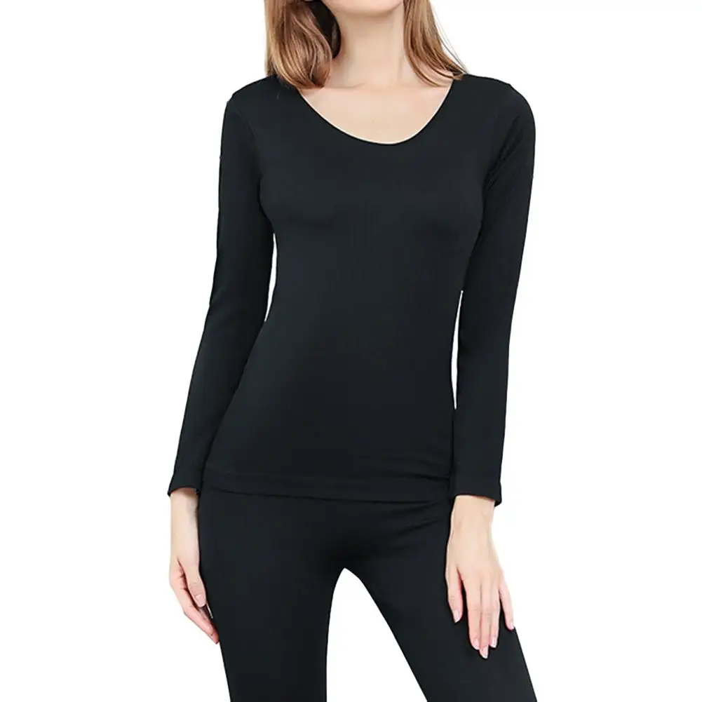 Women Winter Thermal Underwear Warm Bottoming Top Thick Double Layer Lingerie 2 Pcs Set Solid Tight Sleepwear Casual Nightwear
Women Winter Thermal Underwear Warm Bottoming Top Thick Double Layer Lingerie 2 Pcs Set Solid Tight Sleepwear Casual Nightwear