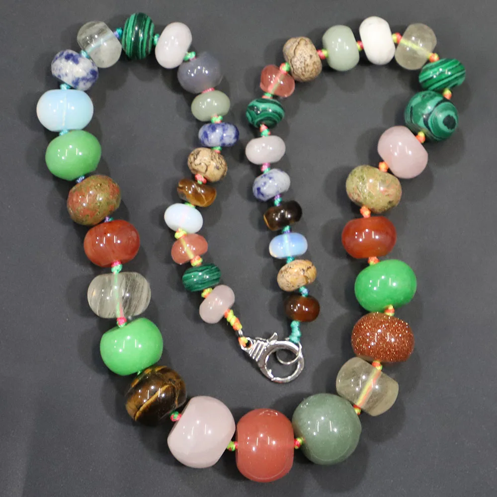 Selling Natural Stone Abacus Beads Necklace Opal Grey Agate Turquoise Charms Fashion Jewelry Accessories Custom Gift Wholesale
Selling Natural Stone Abacus Beads Necklace Opal Grey Agate Turquoise Charms Fashion Jewelry Accessories Custom Gift Wholesale