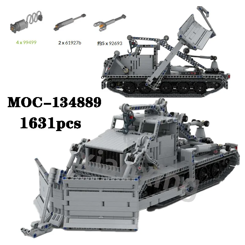 New MOC-134889 Heavy Bulldozer Puzzle Building Blocks 1631PCS Adult Collection Building Blocks Toys Kids Birthday Christmas Gift
New MOC-134889 Heavy Bulldozer Puzzle Building Blocks 1631PCS Adult Collection Building Blocks Toys Kids Birthday Christmas Gift