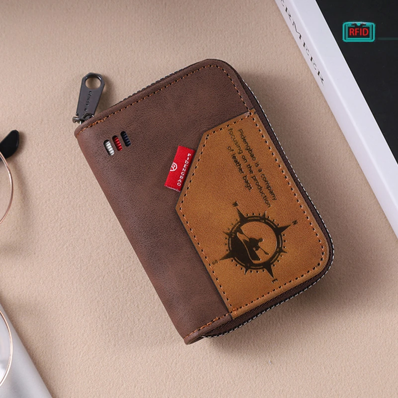 Мужской короткий кошелек на молнии Держатель для карт большой вместительности женский винтажный многофункциональный кошелек для карт и монет
Мужской короткий кошелек на молнии Держатель для карт большой вместительности женский винтажный многофункциональный кошелек для карт и монет