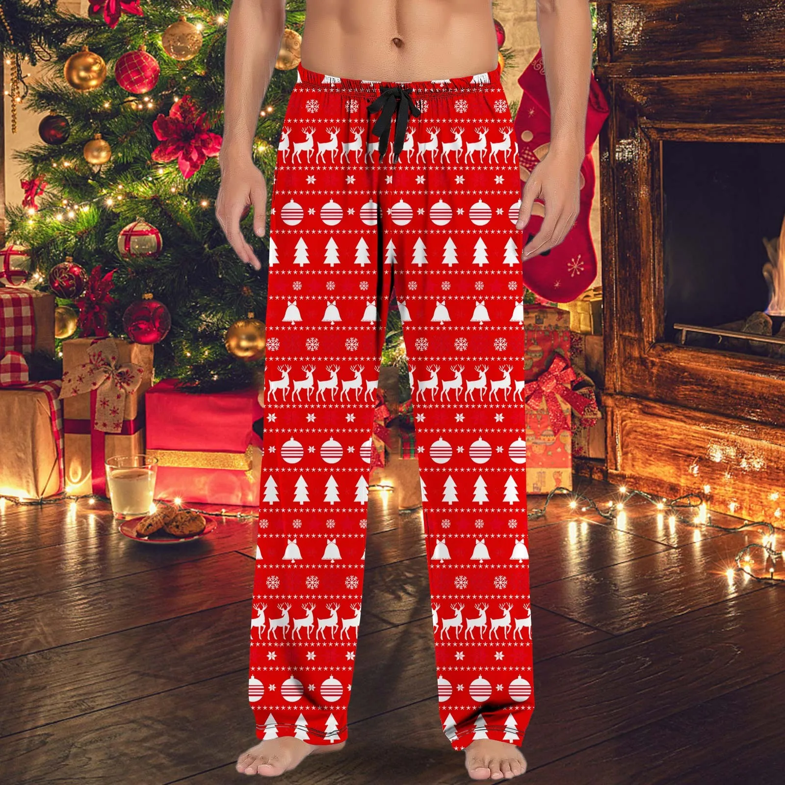 Christmas Santa Claus Snowmen Print Pajama Pants Large Size Oversize Pants Simple New Year Comfortable Bottoms Male Sleepwear
Christmas Santa Claus Snowmen Print Pajama Pants Large Size Oversize Pants Simple New Year Comfortable Bottoms Male Sleepwear