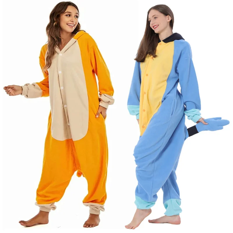 

Adult Halloween onesie cartoon pajamas for women men animal Kigurumi pyjamas dog homewear cosplay party costume