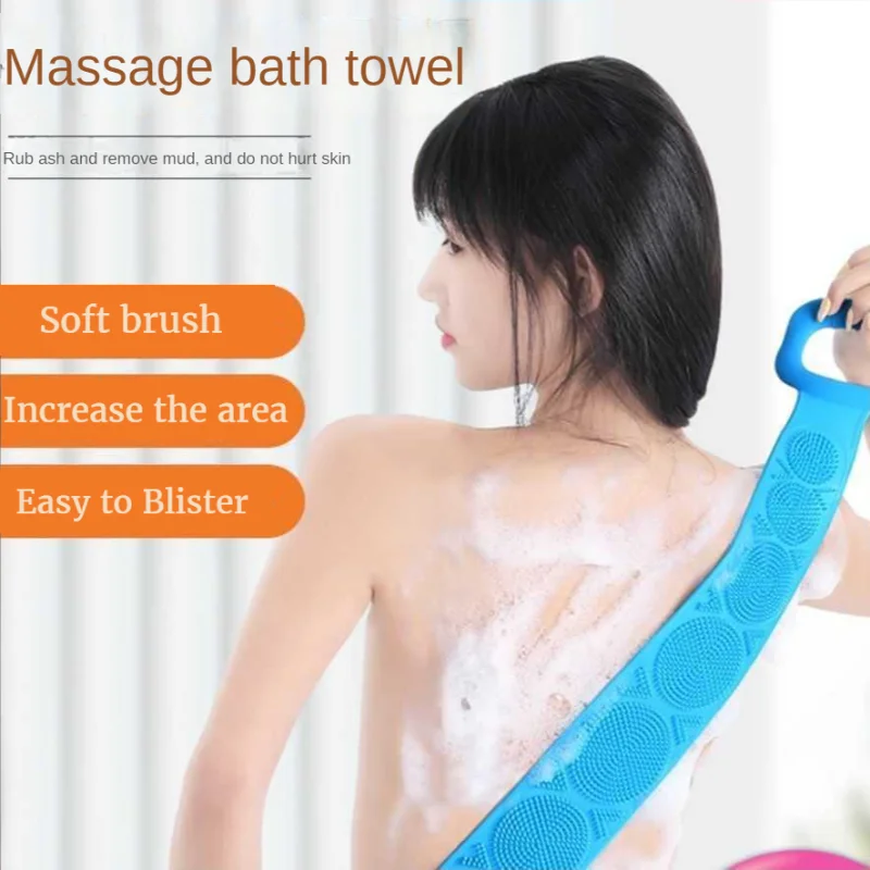 Silicone Bath Towel, Exfoliating Back Scrubber for Shower Cleaning, Silicone Exfoliating Body Scrubber with Non-Slip Handle
Silicone Bath Towel, Exfoliating Back Scrubber for Shower Cleaning, Silicone Exfoliating Body Scrubber with Non-Slip Handle