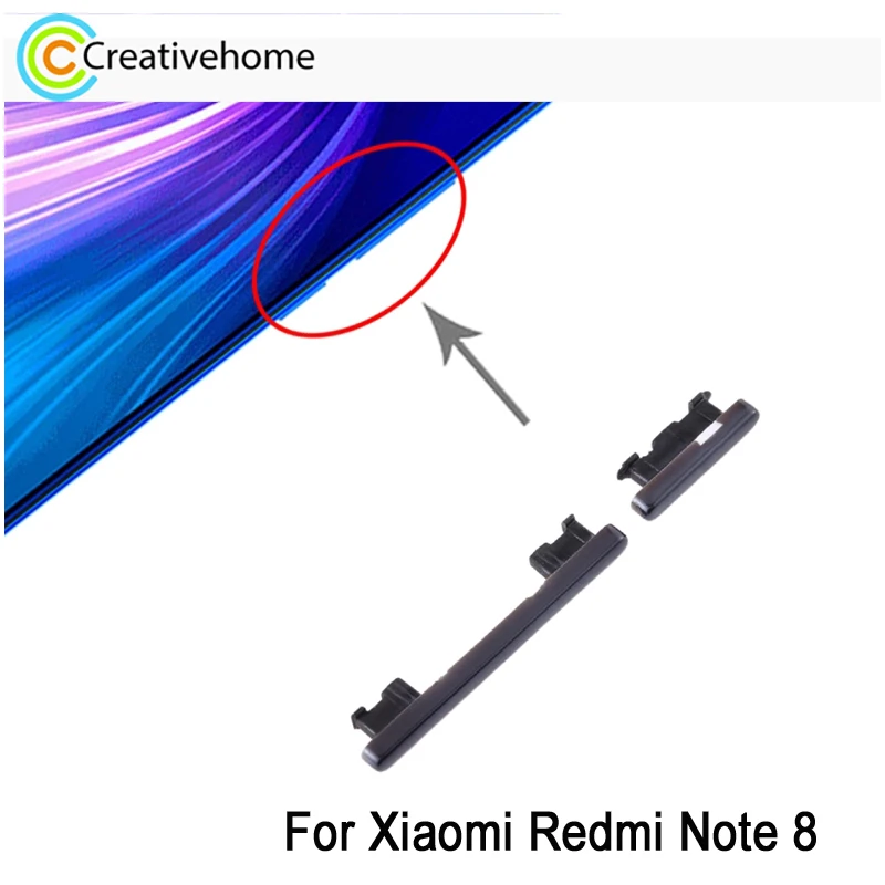 

Power + Volume Control Button For Xiaomi Redmi Note 8 Phone Side Keys Repair Replacement Parts
