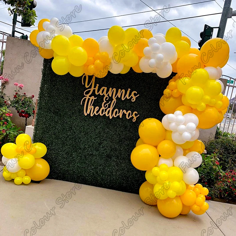 165pcs Lemon Yellow White Memorial Day Party Arch Backdrop Baby Shower Events Celebration Decor Birthday Balloon Garland Kits
165pcs Lemon Yellow White Memorial Day Party Arch Backdrop Baby Shower Events Celebration Decor Birthday Balloon Garland Kits
