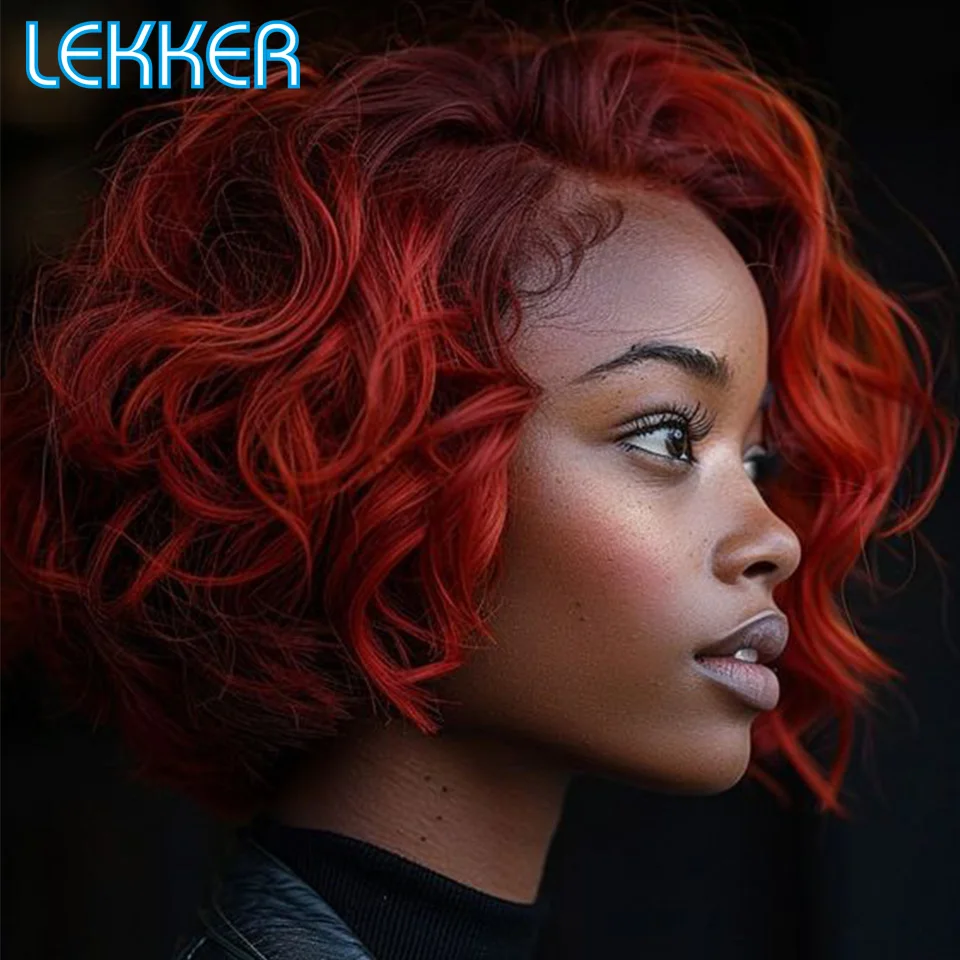 Lekker Ombre Orange Ginger Short Deep Curly Bob 13x6x1 Lace Front Human Hair Wig For Women Brazilian Remy Hair Glueless Bob Wigs
Lekker Ombre Orange Ginger Short Deep Curly Bob 13x6x1 Lace Front Human Hair Wig For Women Brazilian Remy Hair Glueless Bob Wigs