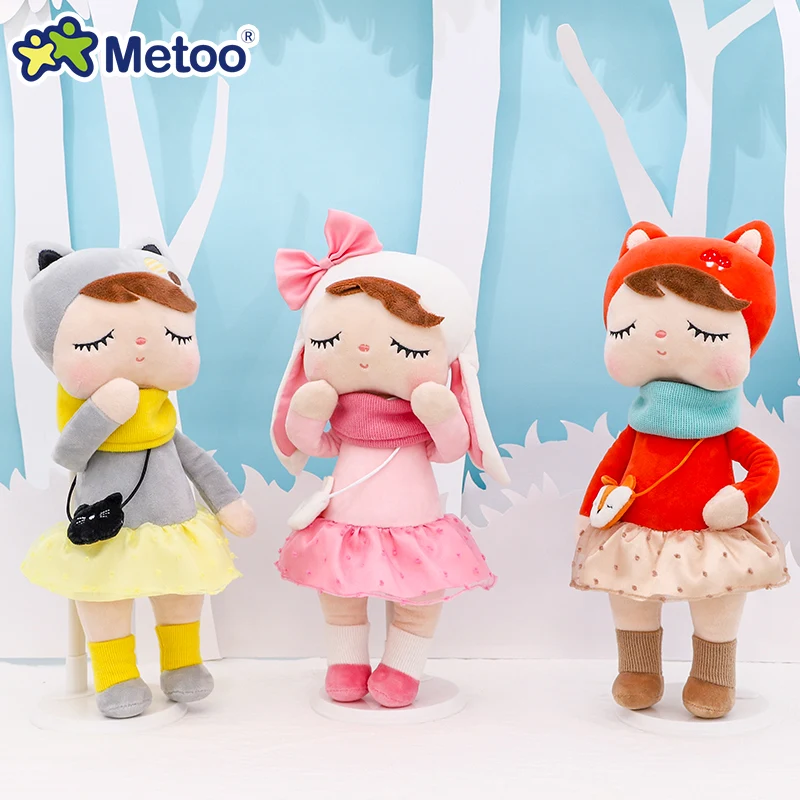 

wholesale price Metoo original Angela style Forest Summer Christmas Angel Fruit Fairy Gifts plush rabbit doll for baby girl kids