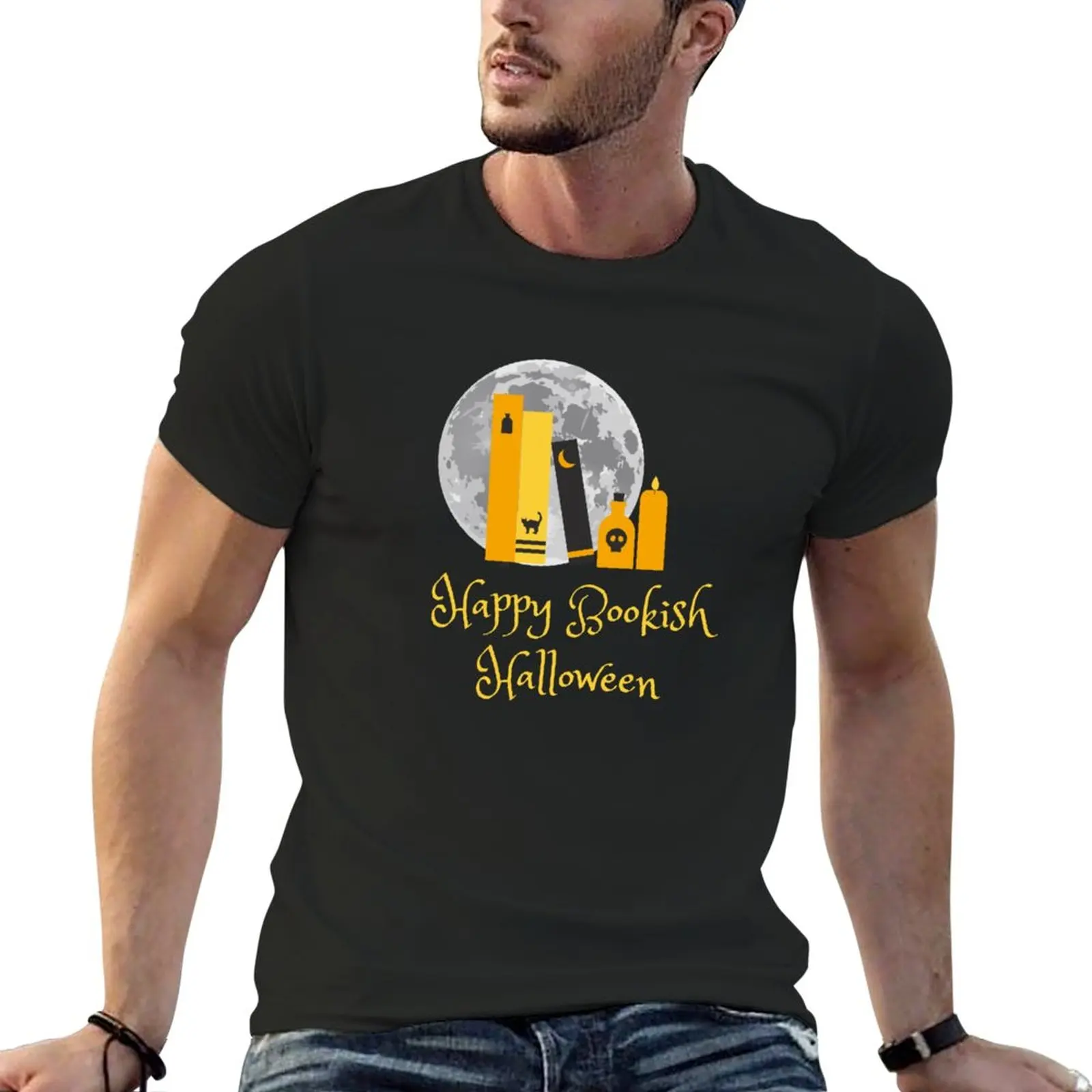 Happy Bookish Halloween T-Shirt graphics new edition customs cute tops Men's t-shirt
Happy Bookish Halloween T-Shirt graphics new edition customs cute tops Men's t-shirt
