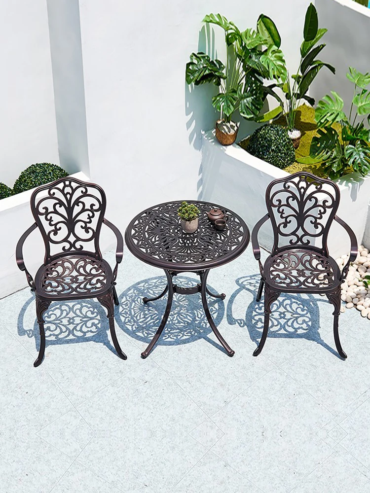 

Outdoor leisure tables, villas, courtyards, outdoor gardens, balconies, iron art tables, outdoor cast aluminum tables and chairs