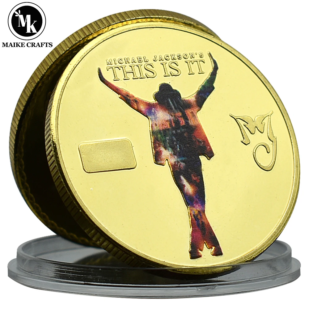 Mike Jackson Commemorative Coin King of Pop Gold Plated Metal Challenge Coin Collectible Holiday Gift
Mike Jackson Commemorative Coin King of Pop Gold Plated Metal Challenge Coin Collectible Holiday Gift