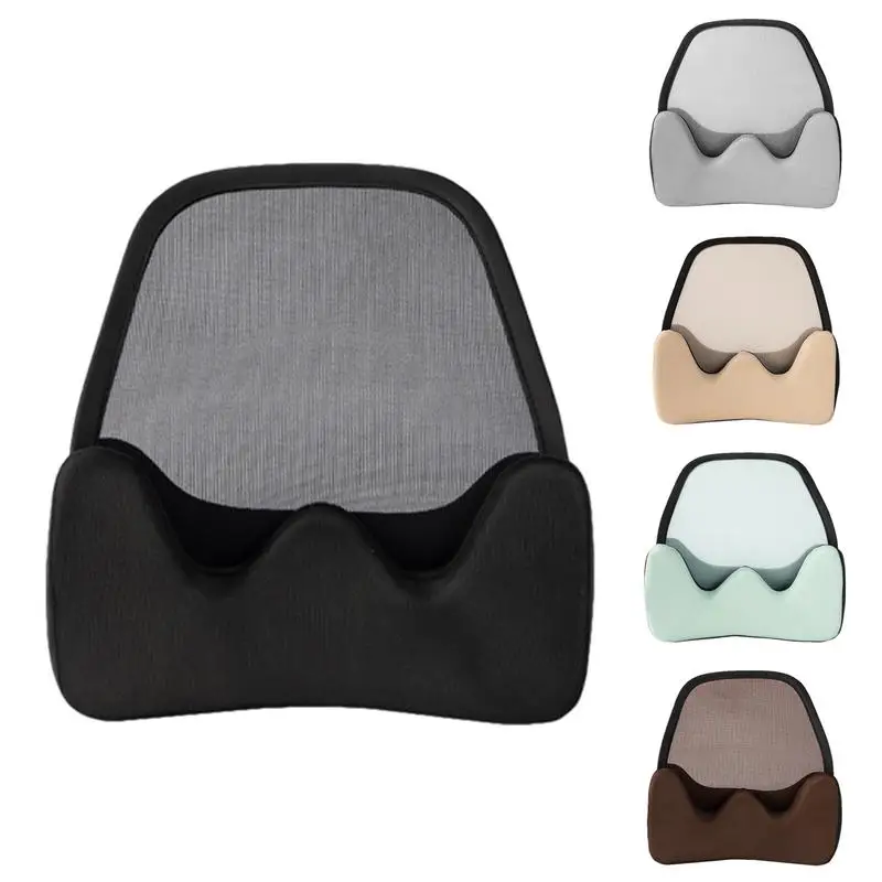 

Car Seat Lumbar Support Back Cushion Pad Lumbar Back Brace Universel Memory Foam Pillow Breathable Lower Back Support Pad