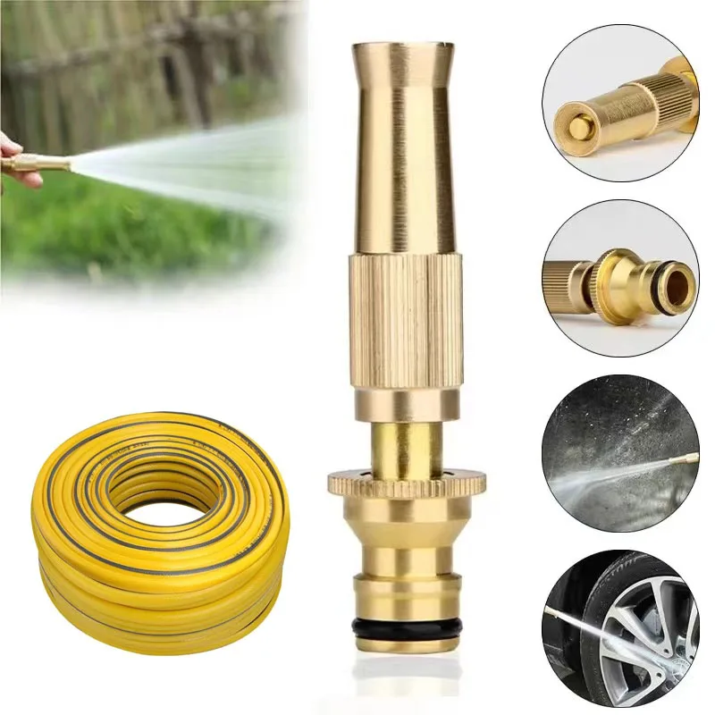 High Pressure PVC 1/2" Garden Hose Flexible Water Hose Car Wash Garden Irrigation Pipe With Hose Nozzle And Brass Connectors
High Pressure PVC 1/2" Garden Hose Flexible Water Hose Car Wash Garden Irrigation Pipe With Hose Nozzle And Brass Connectors