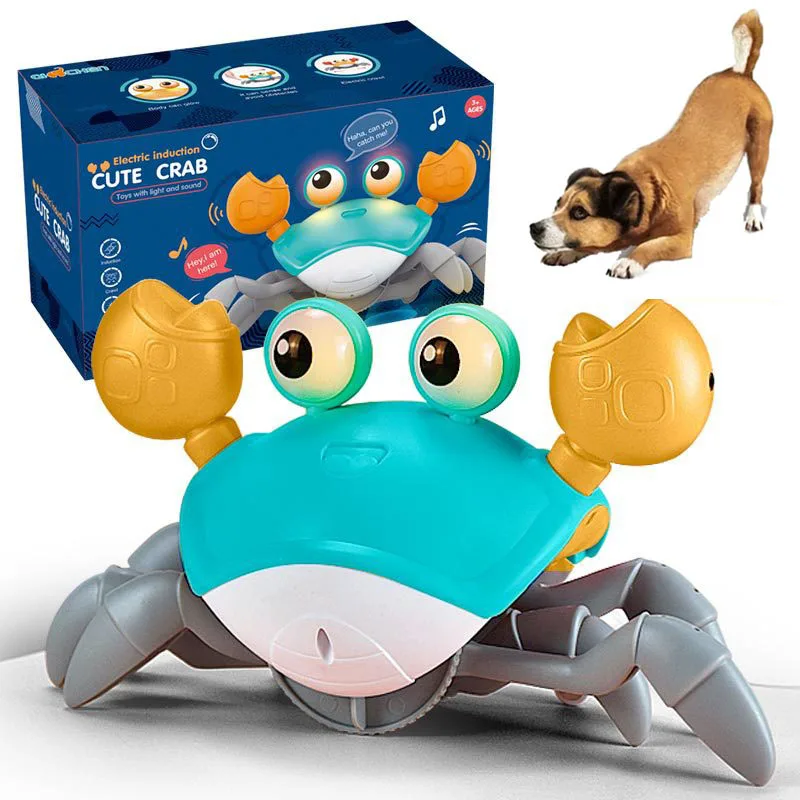 

Smart Dog Toys nduction Escape Crab Rechargeable Electric Pet Toy Interactive Toys For Puppy Small Medium Large dog Pet Product