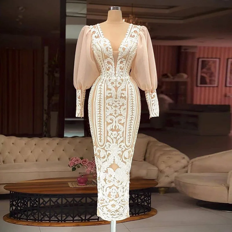 Scz094 Jancember Arabic Mermaid Dubai Evening Dresses Ankle Length Midi Prom Formal Dress For Women Wedding Party Plus Size
Scz094 Jancember Arabic Mermaid Dubai Evening Dresses Ankle Length Midi Prom Formal Dress For Women Wedding Party Plus Size