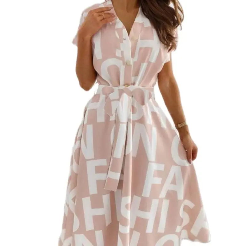 Europe And America Women Summer Dress Printed Letters Skirt Dress Fashion Swing High Street Wear Dress 2 Colors 4 Size
Europe And America Women Summer Dress Printed Letters Skirt Dress Fashion Swing High Street Wear Dress 2 Colors 4 Size