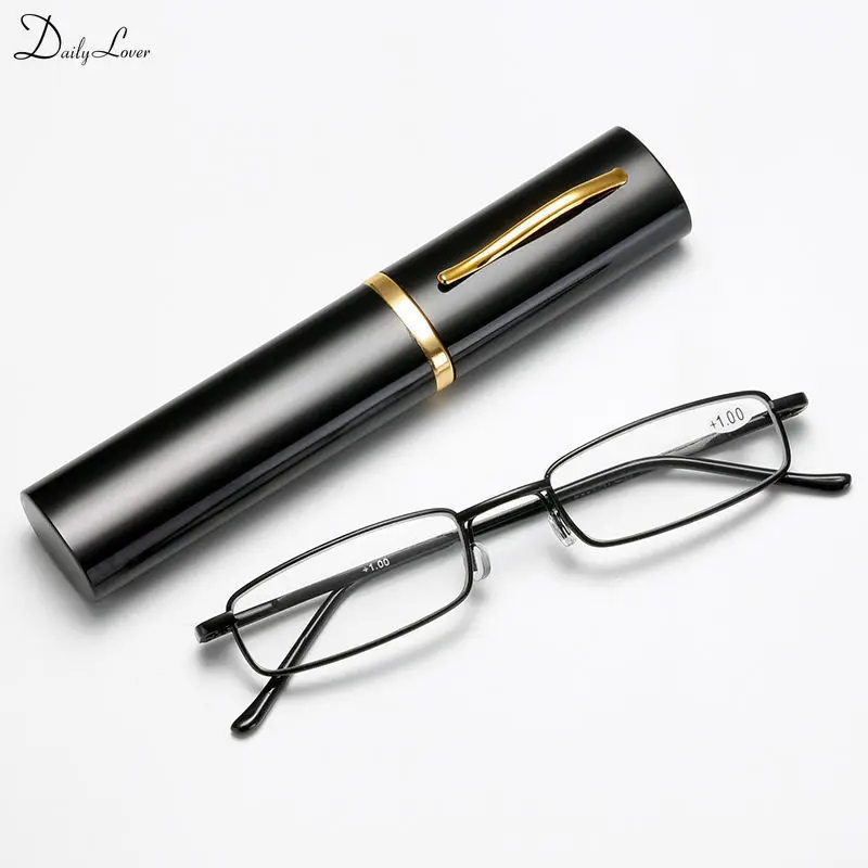 1pc Women Men Computer Glasses Mini Folding Reading Glasses +1.0 To 4.0 Alloy Portable Container Presbyopia Pen Glasses with Box
1pc Women Men Computer Glasses Mini Folding Reading Glasses +1.0 To 4.0 Alloy Portable Container Presbyopia Pen Glasses with Box