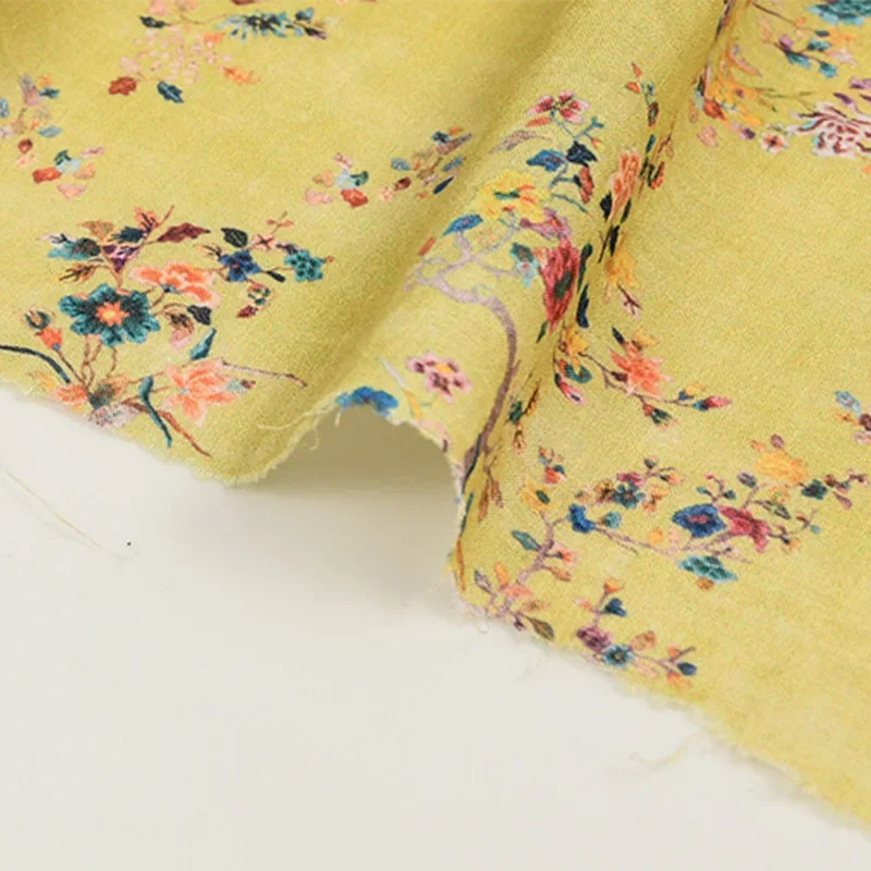 Classic 100% pure ramie high-quality fabric, digital printing fabric, summer thin Chinese style robe dress, DIY sewing DIY
Classic 100% pure ramie high-quality fabric, digital printing fabric, summer thin Chinese style robe dress, DIY sewing DIY