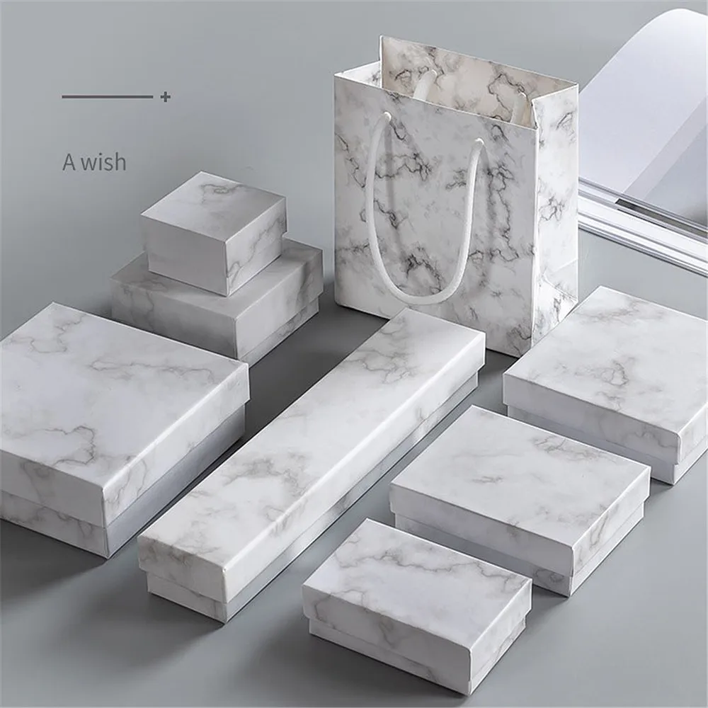 1PC Exquisite Marble Paper Jewelry Box Bracelet Necklaces Rings Earrings Ear Studs Box Wedding Gifts Cases Jewelry Packaging Box
1PC Exquisite Marble Paper Jewelry Box Bracelet Necklaces Rings Earrings Ear Studs Box Wedding Gifts Cases Jewelry Packaging Box