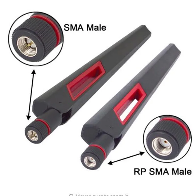 5PCS Dual band 2.4 GHz /5.8Ghz Wifi antenna 12dBi Wifi router antenna AP antenna RP- SMA Male connector
5PCS Dual band 2.4 GHz /5.8Ghz Wifi antenna 12dBi Wifi router antenna AP antenna RP- SMA Male connector