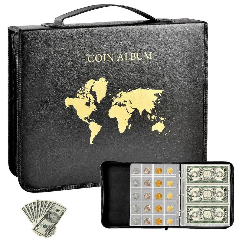 Paper Money Collection Album Coin Holder Album Portable Transparent Currency Collection Book New Year's Gift For Stamps Lovers
Paper Money Collection Album Coin Holder Album Portable Transparent Currency Collection Book New Year's Gift For Stamps Lovers