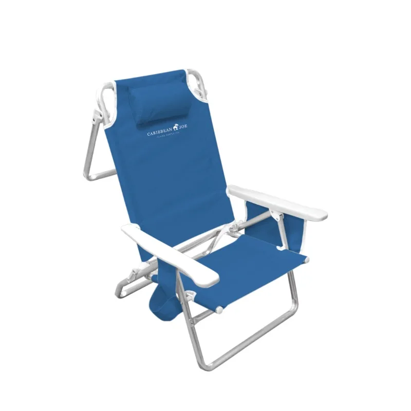 

Caribbean Joe Deluxe Folding Aluminum Beach Chair - Blue