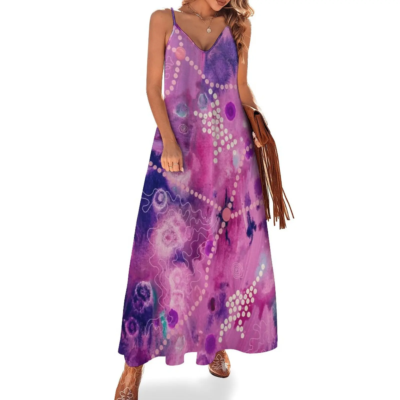 

Женское вечернее платье без рукавов Lotus, элегантное свободное платье, лето 2024