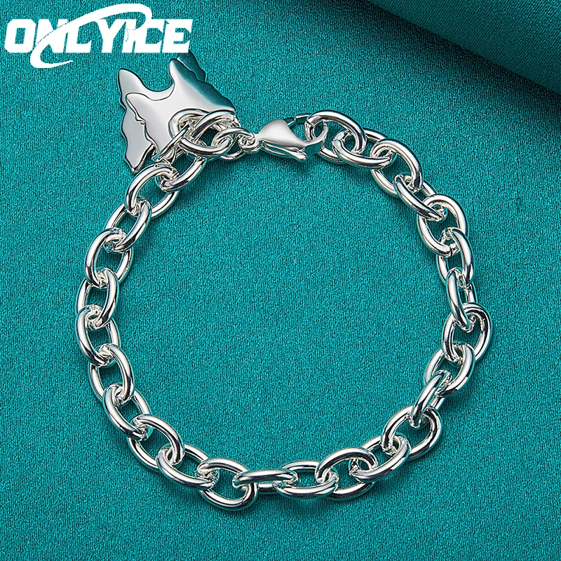 925 Sterling Silver Two Butterfly Charm Bracelet For Woman Luxury Fashion Wedding Party Jewelry Accessories Christmas Gift
925 Sterling Silver Two Butterfly Charm Bracelet For Woman Luxury Fashion Wedding Party Jewelry Accessories Christmas Gift