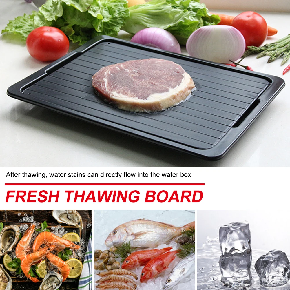 Defrosting Tray for Frozen Meat and Food Aluminum Thawing Plate with Drip Pan Quick Defroster Board Defrosting Mat Large Size
Defrosting Tray for Frozen Meat and Food Aluminum Thawing Plate with Drip Pan Quick Defroster Board Defrosting Mat Large Size