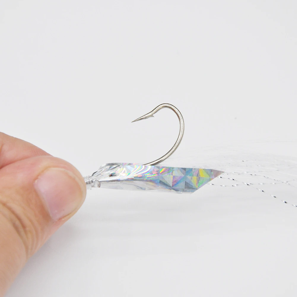5pcs /Lot Sabiki Soft Fishing Lure Rigs Bait Jigs Lure Feather Lure Herring Bait Worn Fake String Crystal Barbed Hook Pesca
5pcs /Lot Sabiki Soft Fishing Lure Rigs Bait Jigs Lure Feather Lure Herring Bait Worn Fake String Crystal Barbed Hook Pesca