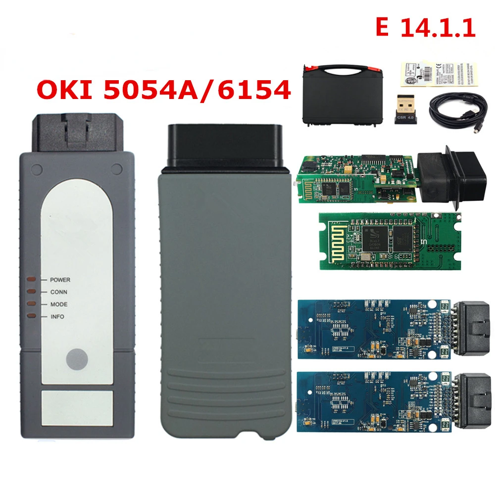 Original OKI 5054A 7.2.1 With Bluetooth AMB230 6154A V166 Support piwis&posch 6154a 1.8.9 WIFI For VAG OBD2 Car Diagnostic Tool
Original OKI 5054A 7.2.1 With Bluetooth AMB230 6154A V166 Support piwis&posch 6154a 1.8.9 WIFI For VAG OBD2 Car Diagnostic Tool