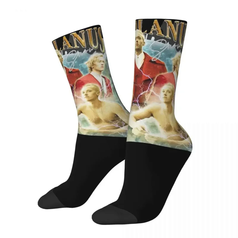 

Cozy Women Men Socks Vintage Coriolanus Snow The Hunger Games Accessories Comfortable Tom Blyth Bootleg Sport Dress Socks