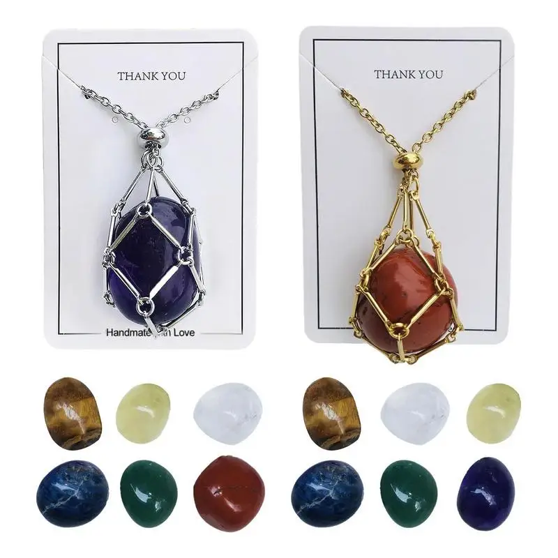 NEW Stainless Steel Design Crystal Cage Necklace Holder Net Metal Chain Stone Collecting Holder Adjustable Pendant Jewelry gift
NEW Stainless Steel Design Crystal Cage Necklace Holder Net Metal Chain Stone Collecting Holder Adjustable Pendant Jewelry gift