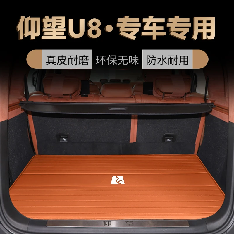 

For BYD YangWang U8 2023 Microfiber Leather Wear Resistant Anti Slip Trunk Mat