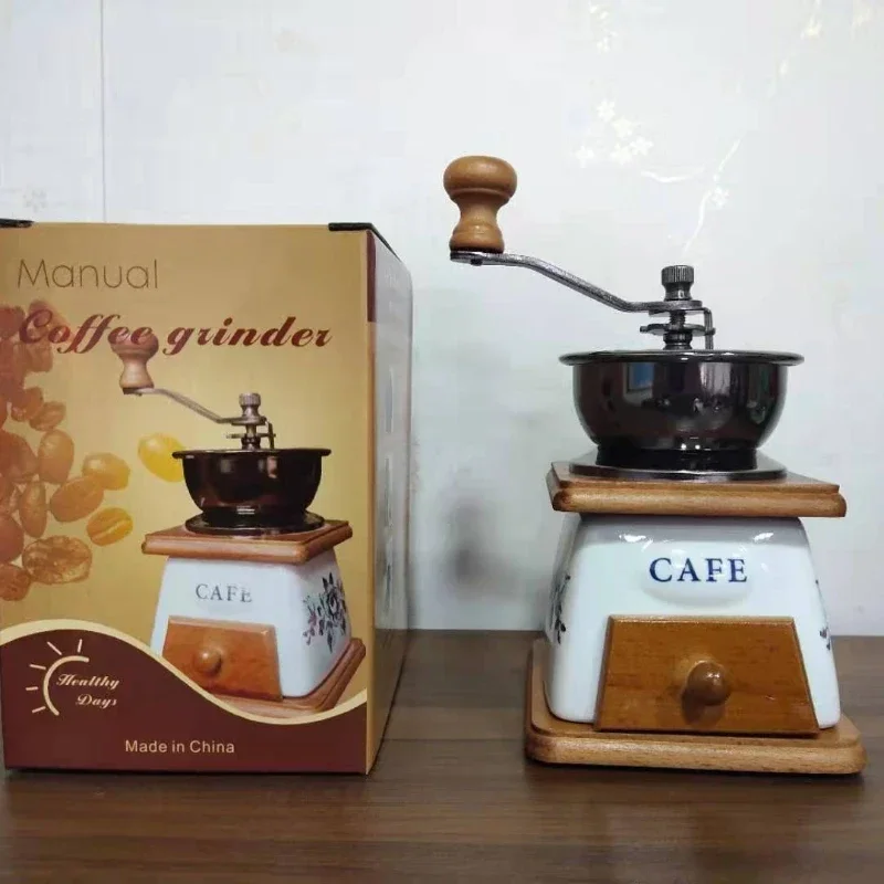 Steel grinding core High quality manual coffee grinder design Stainless steel handle portable design kitchenware
Steel grinding core High quality manual coffee grinder design Stainless steel handle portable design kitchenware