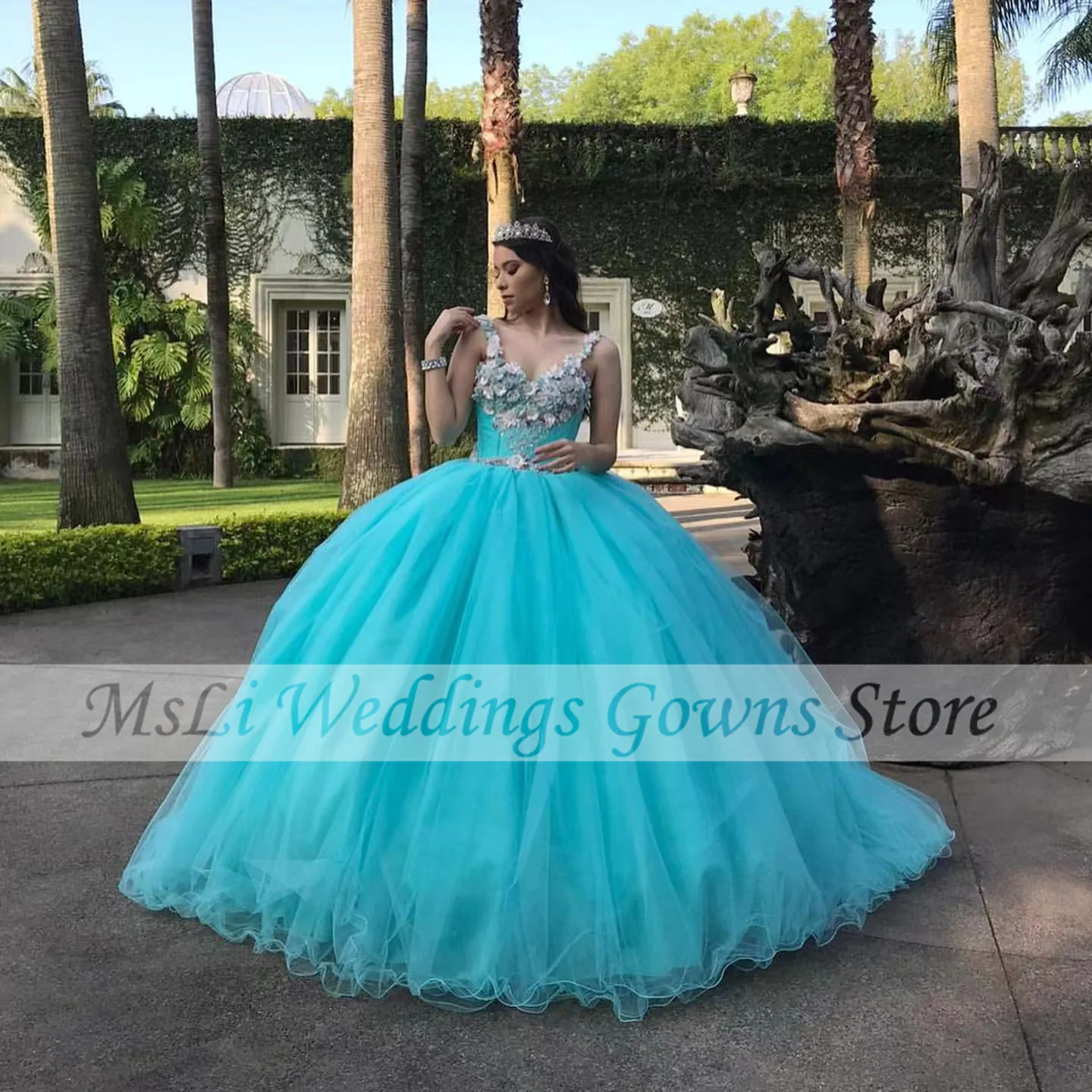Luxury Quinceanera Dresses Ball Gowns For Sweet 16 Girls 3D Flowers Beads Sleeveless Graduation Prom Dresses Vestidos De 15 Años
Luxury Quinceanera Dresses Ball Gowns For Sweet 16 Girls 3D Flowers Beads Sleeveless Graduation Prom Dresses Vestidos De 15 Años