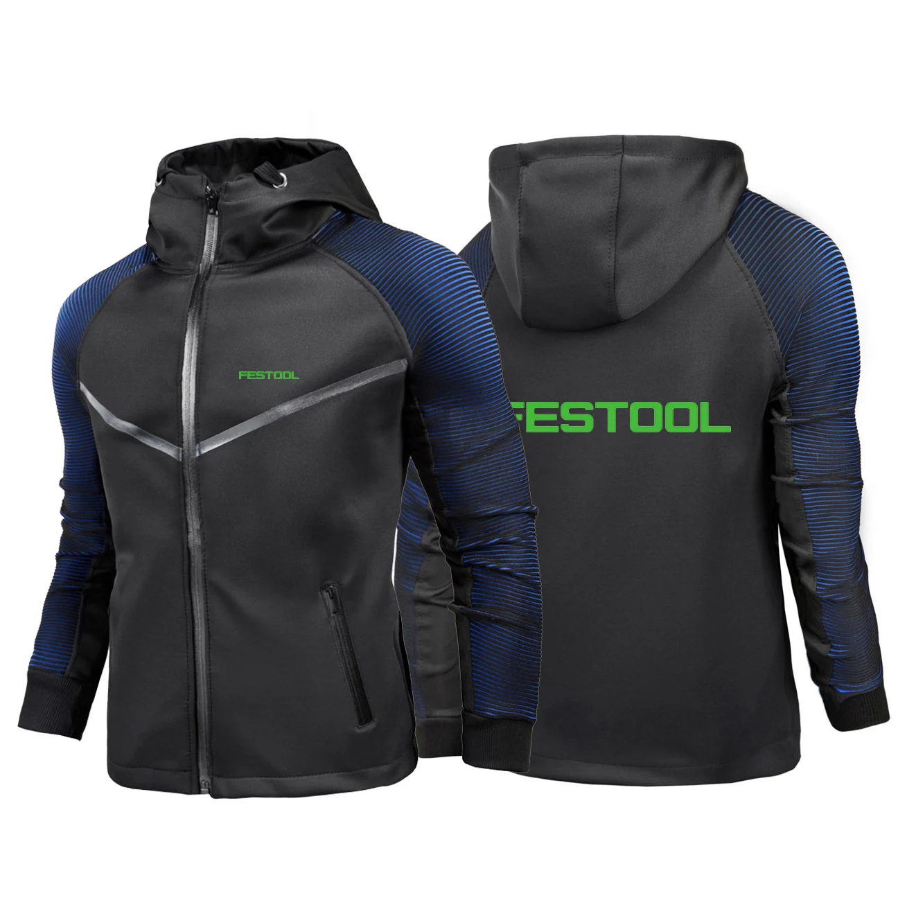 

2023 Festool Tools Men's New Zip Hoodies Racing Suit Jacket Casual Gradient Motorcycle Waterproof Coat Clothing Comfortable Tops