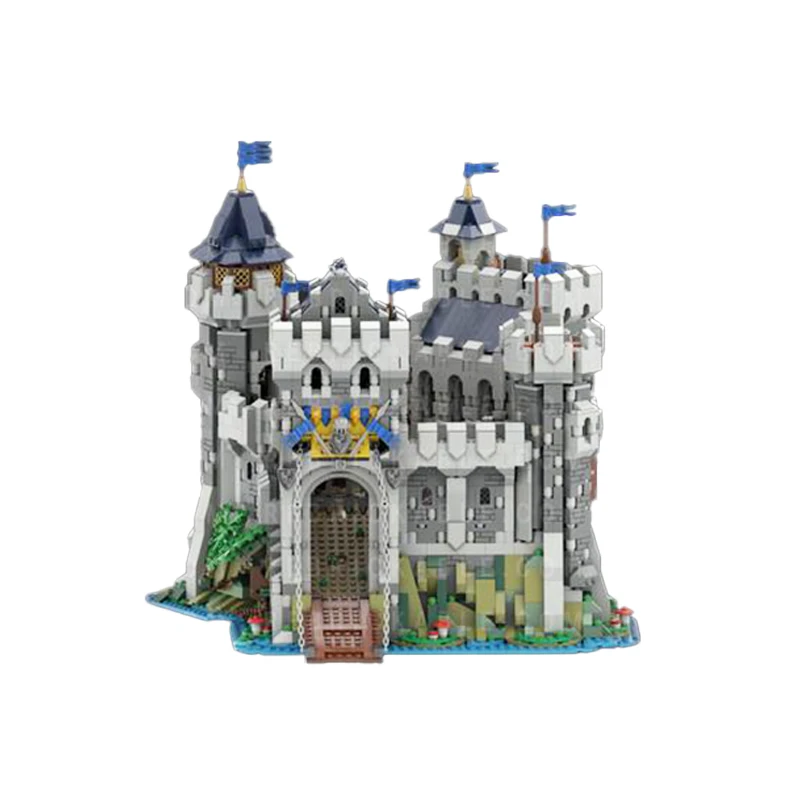 

MOC-Medieval Street View Building Blocks, Falcons, Master's Castle, DIY Creative Retro Toy, Birthday Gift, 5100Pcs