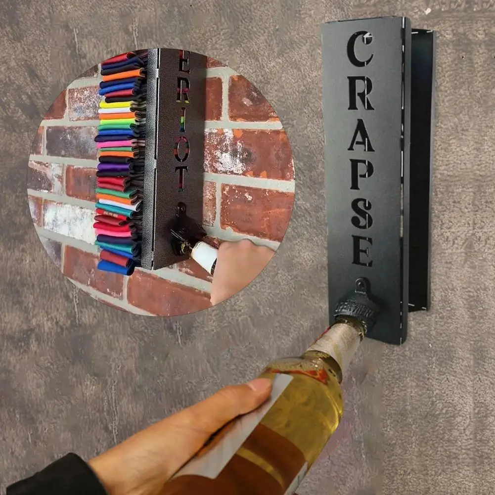 Beer Can Opener Wall Mounted Can Cooler Holder with Bottle Opener Rustproof Easy to Install Wine Can Bottle Opener
Beer Can Opener Wall Mounted Can Cooler Holder with Bottle Opener Rustproof Easy to Install Wine Can Bottle Opener