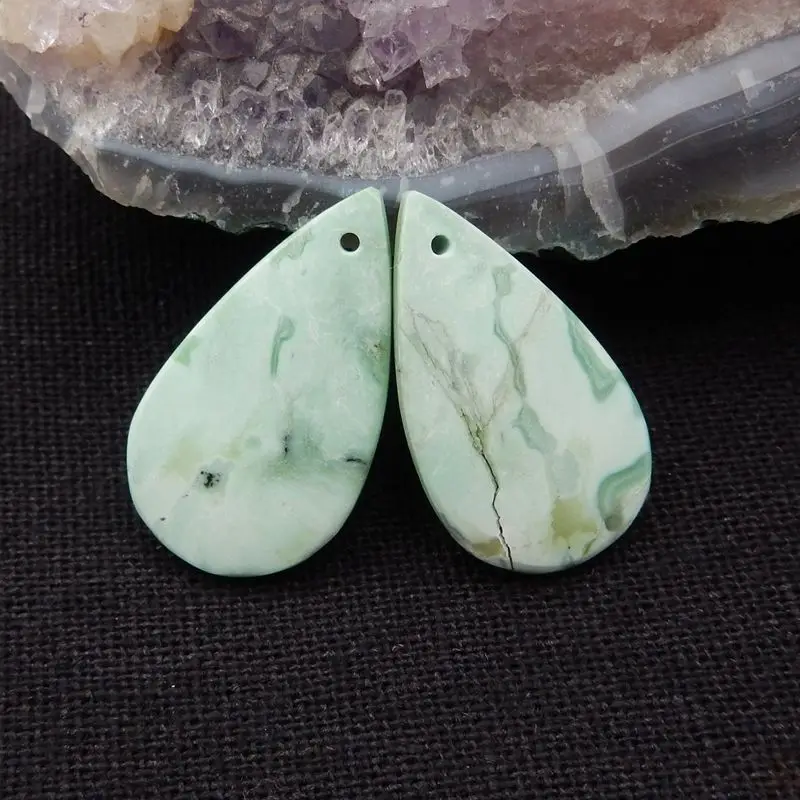 Серьги из натурального камня, зеленая бирюза, полудрагоценные камни, модные ювелирные изделия, аксессуары в форме капли, 26x15x4 мм, 4 г
Серьги из натурального камня, зеленая бирюза, полудрагоценные камни, модные ювелирные изделия, аксессуары в форме капли, 26x15x4 мм, 4 г