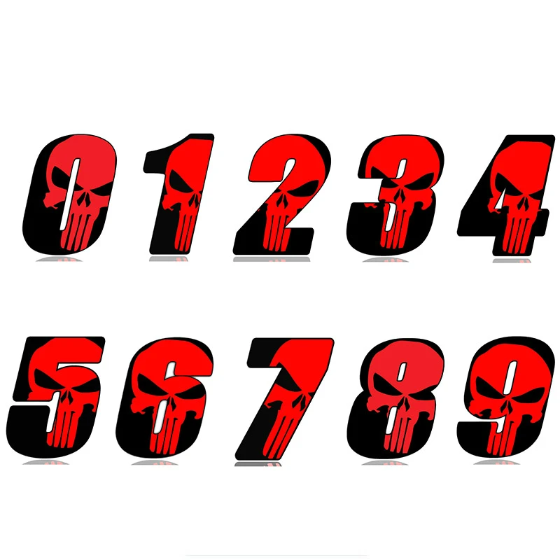 Y377# Car stickers, motorcycle decals Racing Number skull decorative accessories,to cover scratches sunscreen waterproof PVC 
Y377# Car stickers, motorcycle decals Racing Number skull decorative accessories,to cover scratches sunscreen waterproof PVC