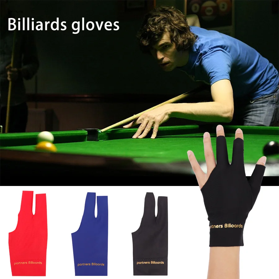 Snooker Glove Pool Cue Glove Three Finger Snooker Billiard Glove Lycra