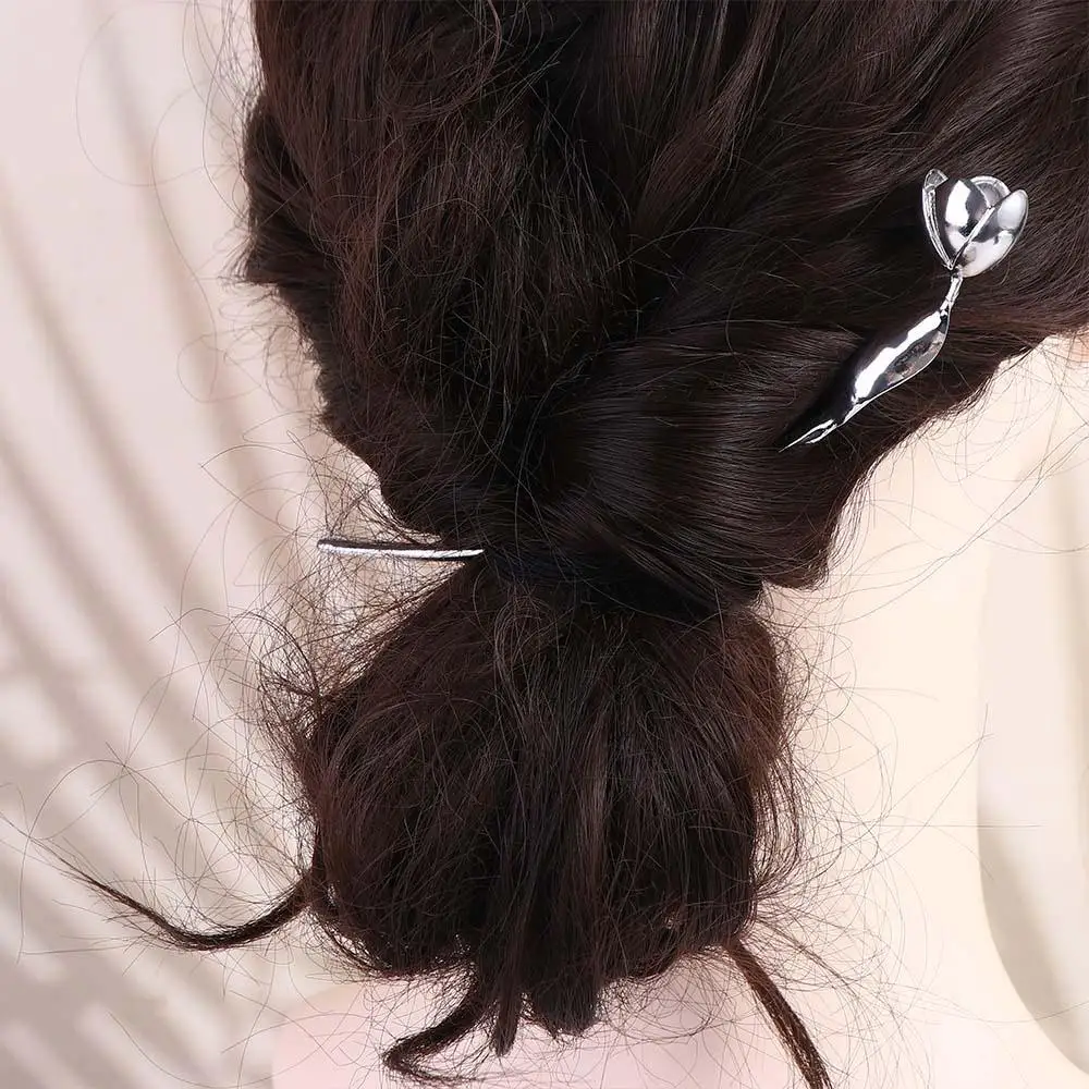 

Design Tool Tulip Cheongsam Pearl Ancient Style Hairpin Hanfu Hair Sticks Metal Hairpin Chinese Style Headwear