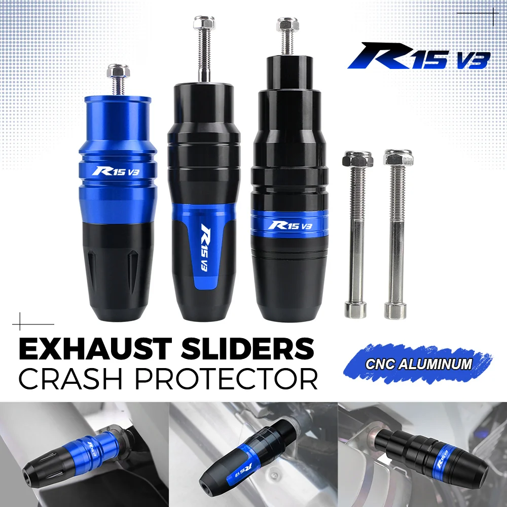R15V3 Motorcycle Accessories Aluminum Exhaust Crash Guard FOR YAMAHA R15 V3 2019-2021 Frame Slider Engine Falling Protection Pad
R15V3 Motorcycle Accessories Aluminum Exhaust Crash Guard FOR YAMAHA R15 V3 2019-2021 Frame Slider Engine Falling Protection Pad