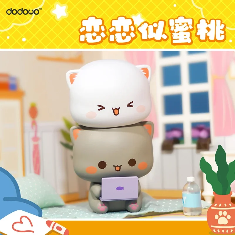 

Mitao Cat 4 Season Love Is Like A Peach Series Blind Box Toys Mystery Box Cute Cat Cartoon Model Collection Girls Surprise Box