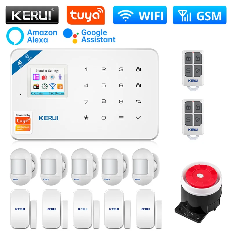 KERUI W181 Alarm System Central Unit WIFI GSM Alarm Tuya Smart Wireless Door Sensor Burglar Support Alexa&Google APP Control
KERUI W181 Alarm System Central Unit WIFI GSM Alarm Tuya Smart Wireless Door Sensor Burglar Support Alexa&Google APP Control