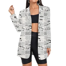 Women's Suit Vintage Newspaper Blazers Long Dropshipping Oversized Car Clothes Clothing Print Lady Fashion Wholesale Streetwear
Women's Suit Vintage Newspaper Blazers Long Dropshipping Oversized Car Clothes Clothing Print Lady Fashion Wholesale Streetwear