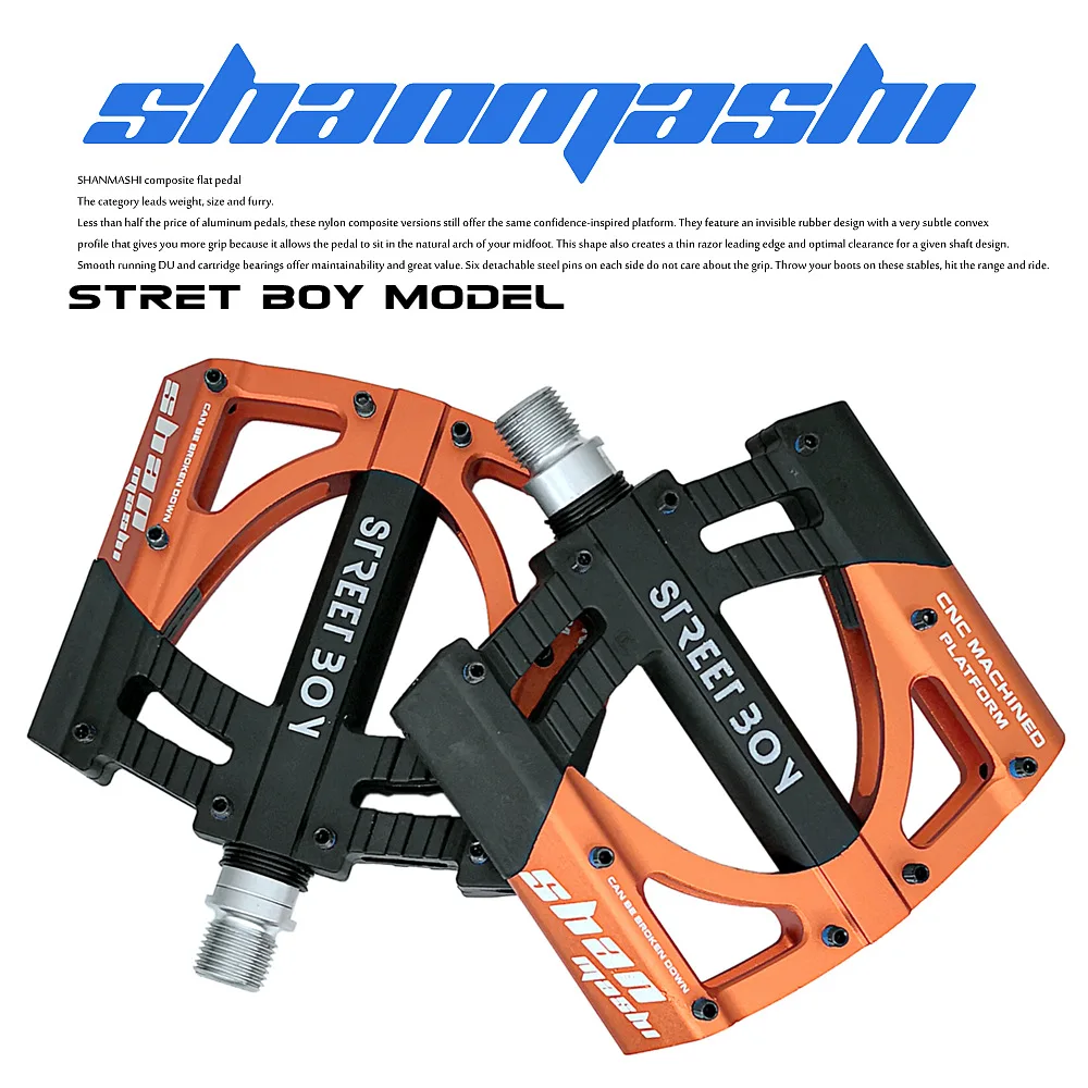 SHANMASHI, велосипедные педали с 3 подшипниками для горного велосипеда, алюминиевый сплав, Нескользящие, ультралегкие, широкие 
SHANMASHI, велосипедные педали с 3 подшипниками для горного велосипеда, алюминиевый сплав, Нескользящие, ультралегкие, широкие