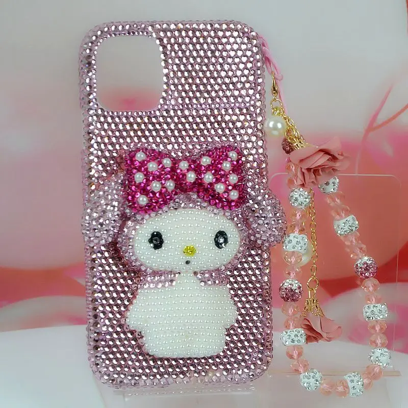 Чехол для телефона Sanrio ручной работы, ювелирные изделия, горный хрусталь, розовый, милая мелодия, оригинальный, подходит для iPhone 11, 12, 13, 14 Plus, 15 Pro Max, 7,
Чехол для телефона Sanrio ручной работы, ювелирные изделия, горный хрусталь, розовый, милая мелодия, оригинальный, подходит для iPhone 11, 12, 13, 14 Plus, 15 Pro Max, 7,